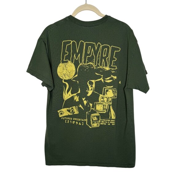 Empyre Graphic T-Shirt Olive Green Short Sleeve, M - Picture 3 of 7